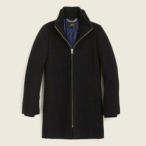 NWT J.Crew Wool Lodge Coat, Black, Petite 2